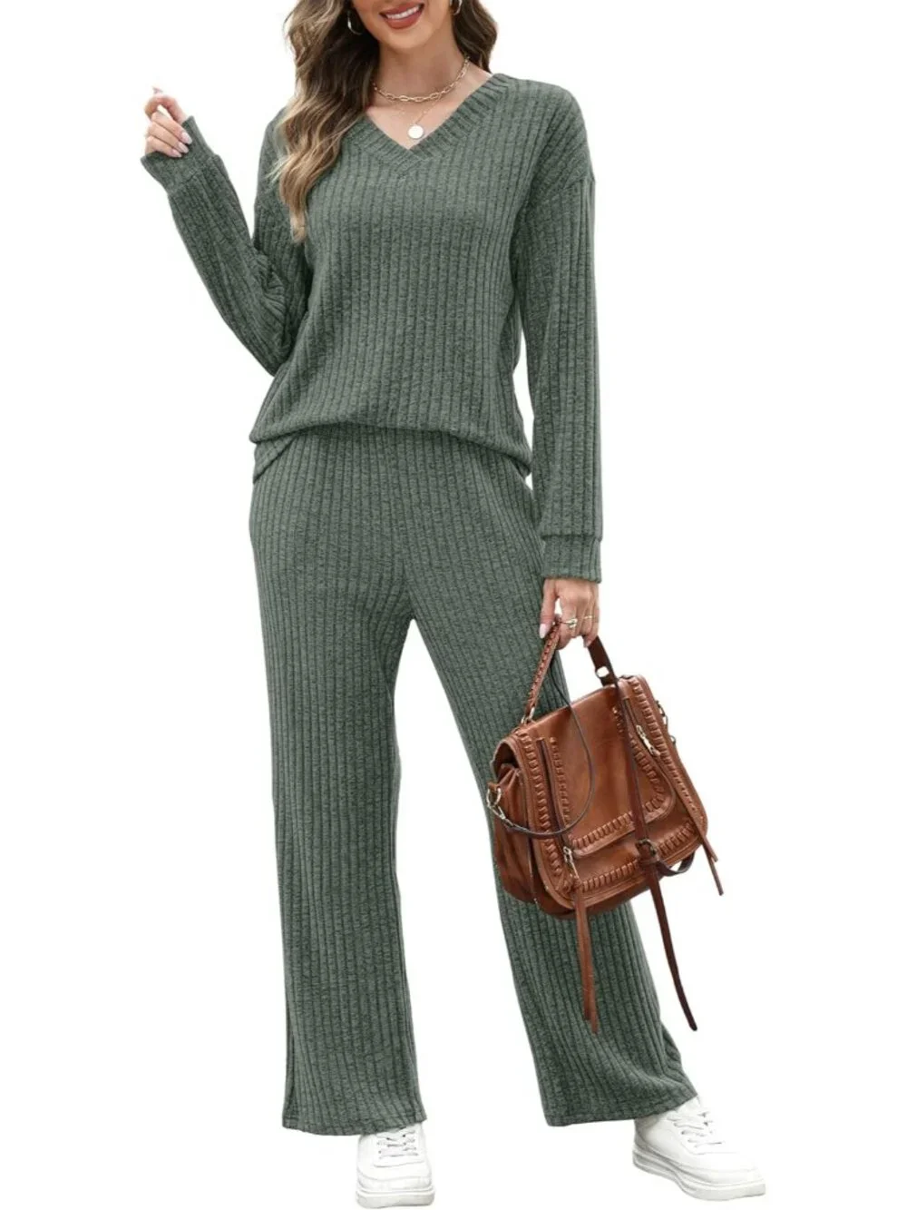 Lounge Sets for Women 2026 Vacation Matching Track Suits Sweater Fall Outfits S-